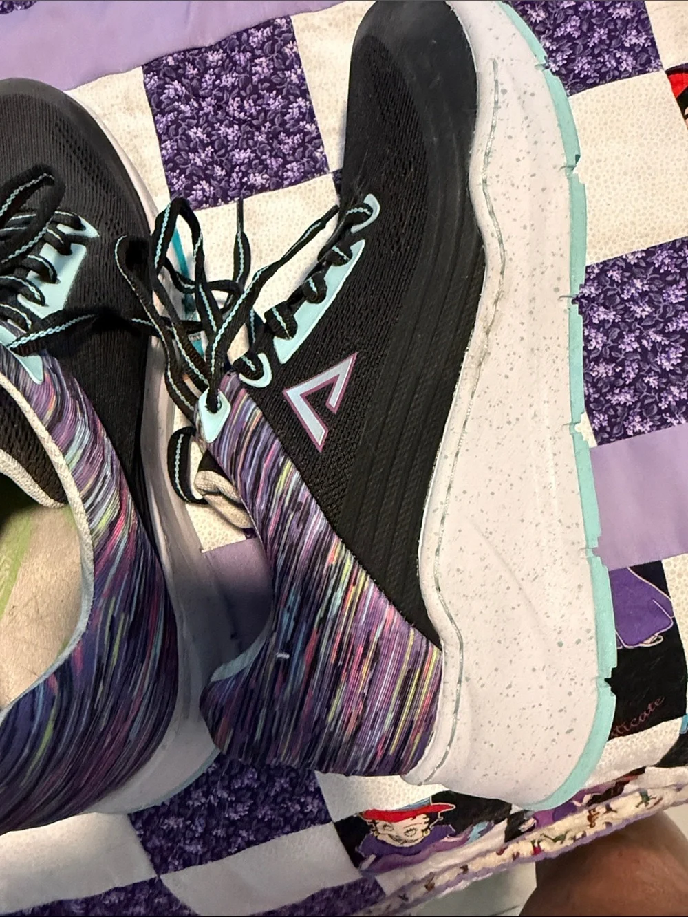 Align Women’s Black & Purple Patterned Running Sneakers